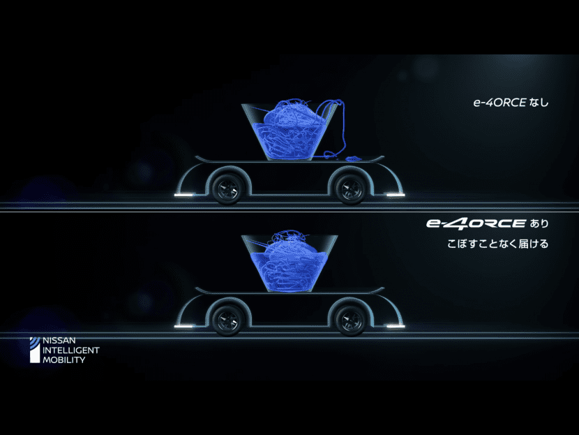 NISSAN โชว์เทพ e 4ORCE เสถียรภาพการขับขี่ด้วยการส่งราเม็ง NISSAN โชว์เทพ e 4ORCE เสถียรภาพการขับขี่ด้วยการส่งราเม็ง