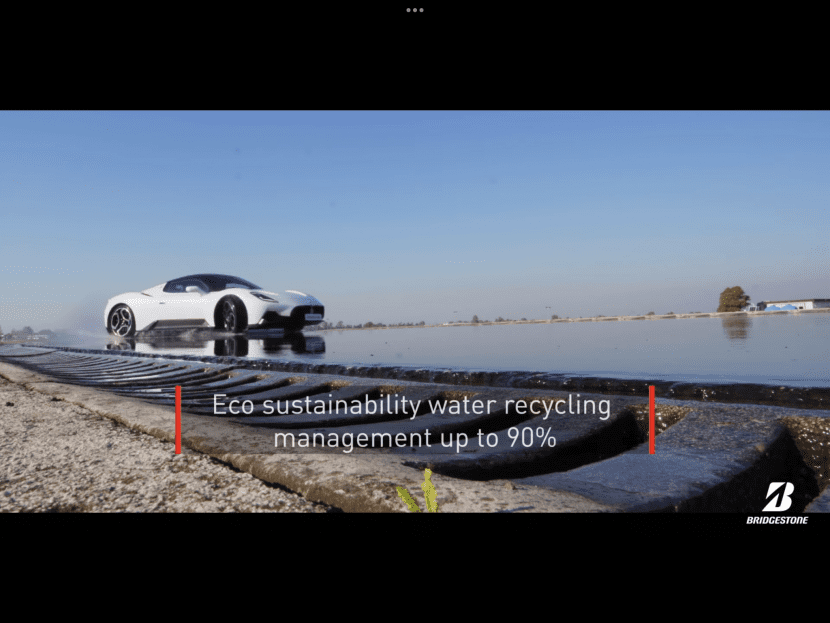 Bridgestone เปิดสนามทดสอบการควบคุมบนถนนเปียก Bridgestone เปิดสนามทดสอบการควบคุมบนถนนเปียก