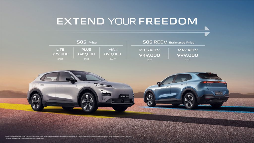 Deepal S05 2025 BEV และ REEV ราคา สเปค และฟีเจอร์ Deepal S05 2025 BEV และ REEV ราคา สเปค และฟีเจอร์