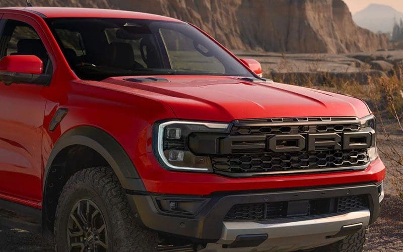 Ford Ranger Raptor 2023 | ยางรถยนต์ ราคาอัปเดต 2026 ครบทุกยี่ห้อ รวมยาง Ev | Autotirechecking Ford Ranger Raptor 2023 รุ่นย่อยใหม่ ดีเซล เทอร์โบ 210 แรงม้า ราคา 1,769,000 บาท