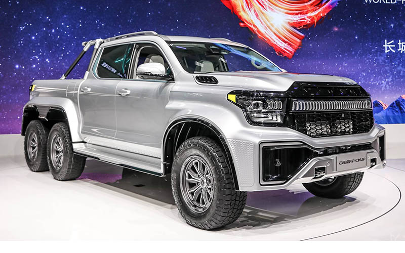 GWM POER Cyberpickup 6x6 อลังการงานจีน ฟูลไซซ์ปิกอัพขับเคลื่อน 6 ล้อ GWM POER Cyberpickup 6x6 อลังการงานจีน ฟูลไซซ์ปิกอัพขับเคลื่อน 6 ล้อ