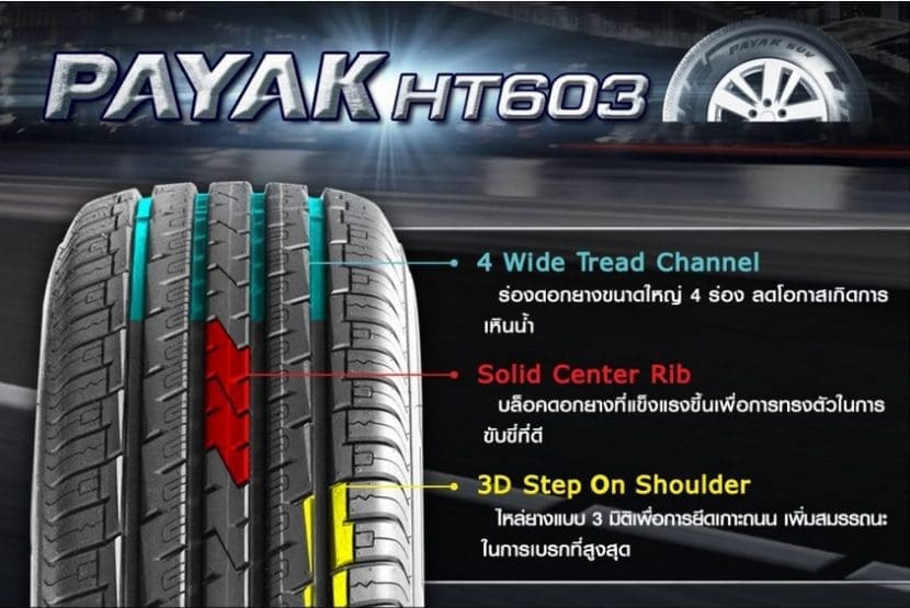 Deestone Payak Ht603 ยาง on Road Suv คุณภาพดีราคาโดน | ยางรถยนต์ ราคาอัปเดต 2026 ครบทุกยี่ห้อ รวมยาง Ev | Autotirechecking DEESTONE PAYAK HT603 ยาง On Road SUV คุณภาพดีราคาโดน