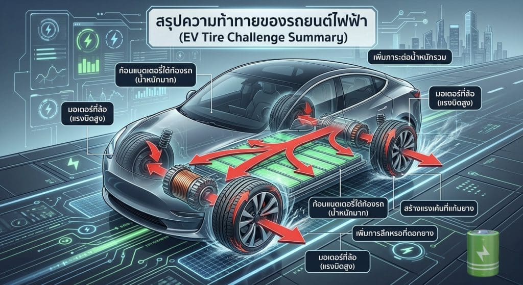 รถยนต์ไฟฟ้า ev ความลับของยาง Ev ที่คุณอาจยังไม่รู้ | ยางรถยนต์ ราคาอัปเดต 2026 ครบทุกยี่ห้อ รวมยาง Ev | Autotirechecking รถยนต์ไฟฟ้า (EV) ความลับของยาง EV ที่คุณอาจยังไม่รู้