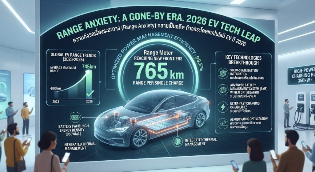 เทคโนโลยีแบตเตอรี่รถ EV ปี 2026 ที่ทำให้วิ่งไกลเกิน 700 กม.