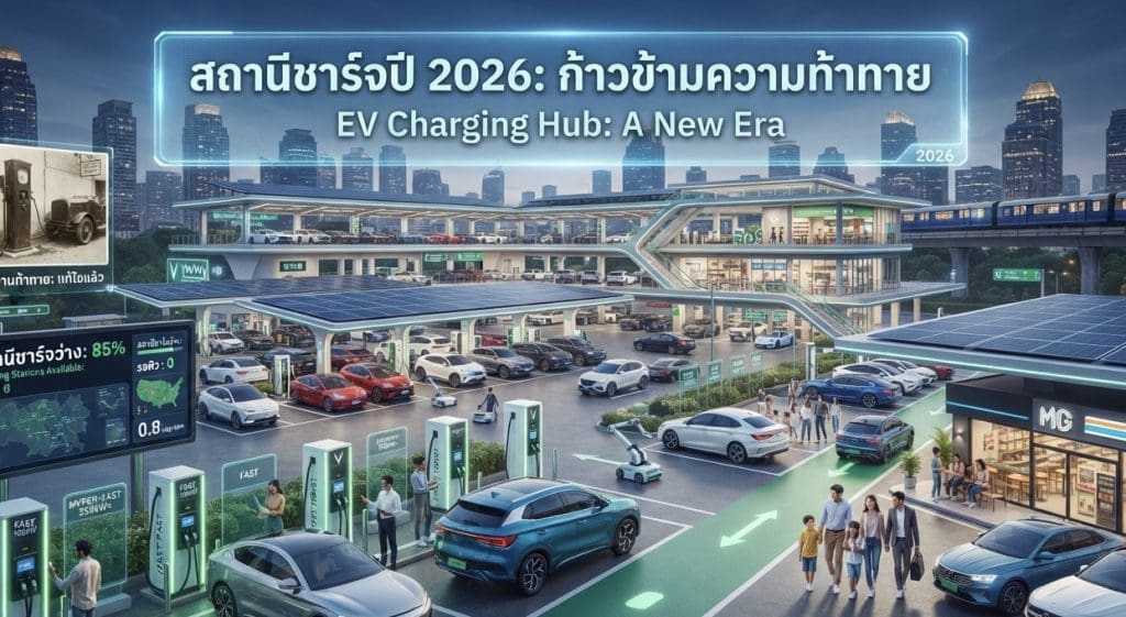 สถานีชาร์จรถ EV ปี 2026 ขยายตัวก้าวกระโดด