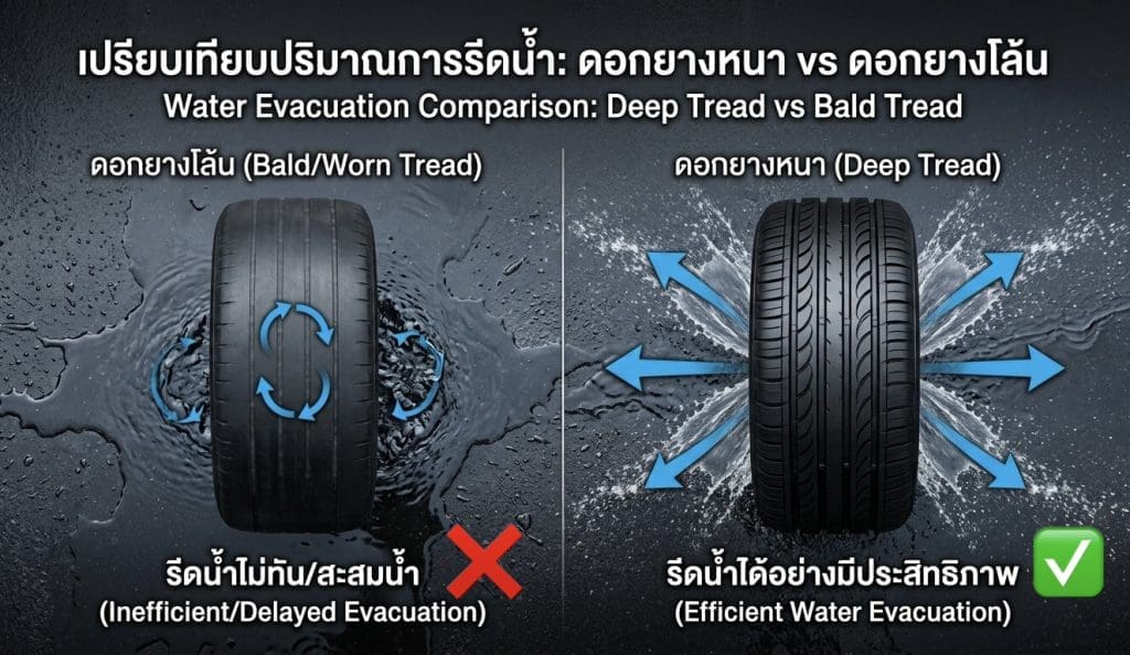 ฝนตกถนนลื่นเหินน้ำภัยที่คนขับรถต้องรู้วิธีแก้แก้อาการ