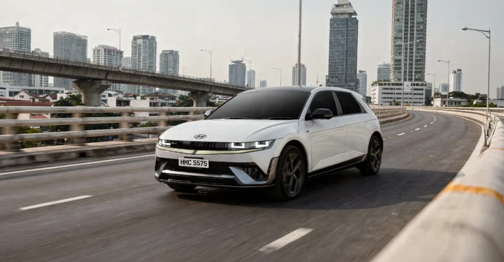 พรีวิว Hyundai Ioniq 5 N Line 2026 Ev วิ่ง 591 กม ตารางผ่อน | ยางรถยนต์ ราคาอัปเดต 2026 ครบทุกยี่ห้อ รวมยาง Ev | Autotirechecking พรีวิว Hyundai IONIQ 5 N Line 2026 EV วิ่ง 591 กม. ตารางผ่อน