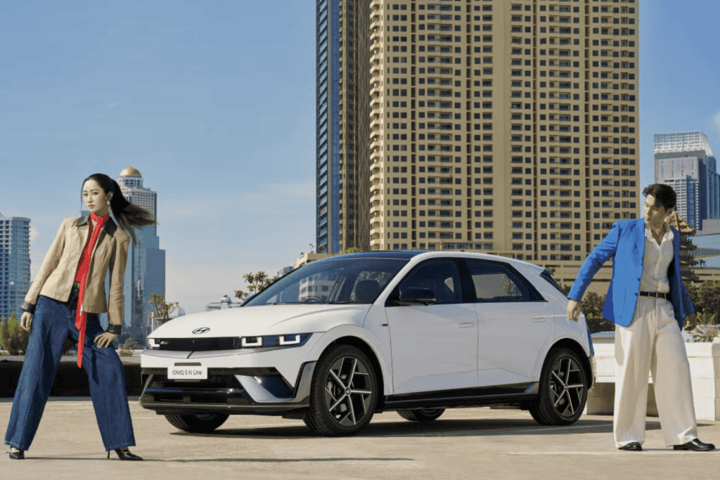 พรีวิว Hyundai Ioniq 5 N Line 2026 Ev วิ่ง 591 กม ตารางผ่อน | ยางรถยนต์ ราคาอัปเดต 2026 ครบทุกยี่ห้อ รวมยาง Ev | Autotirechecking พรีวิว Hyundai IONIQ 5 N Line 2026 EV วิ่ง 591 กม. ตารางผ่อน