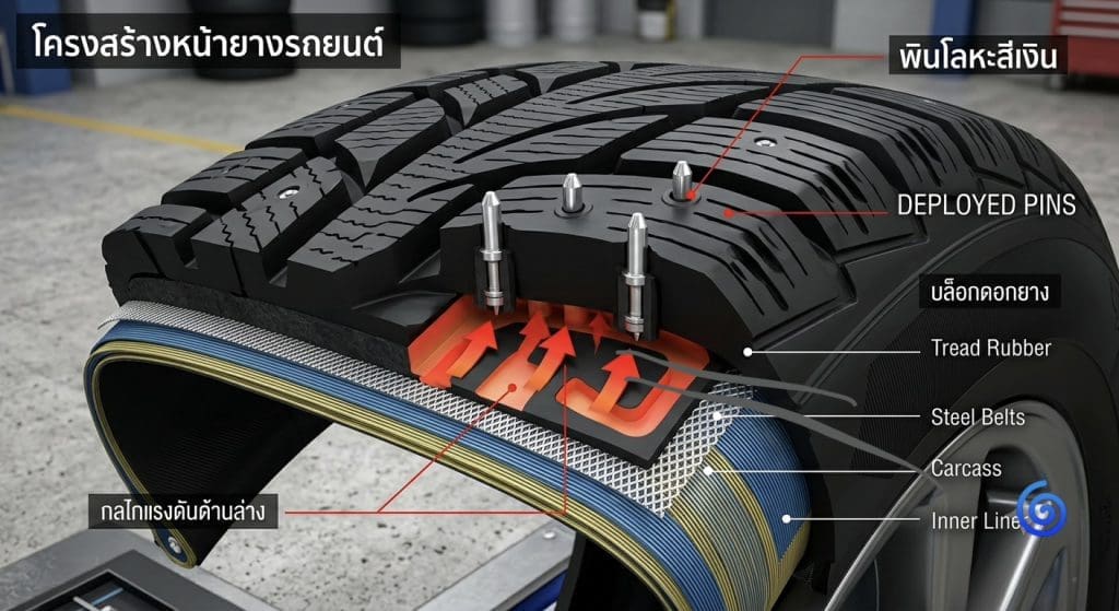 Byd จดสิทธิบัตรระบบ ยางสลับโครงสร้าง ปรับปุ่มตะกุยจากในตัวล้อ | ยางรถยนต์ ราคาอัปเดต 2026 ครบทุกยี่ห้อ รวมยาง Ev | Autotirechecking BYD จดสิทธิบัตรระบบ ยางสลับโครงสร้าง ปรับปุ่มตะกุยจากในตัวล้อ