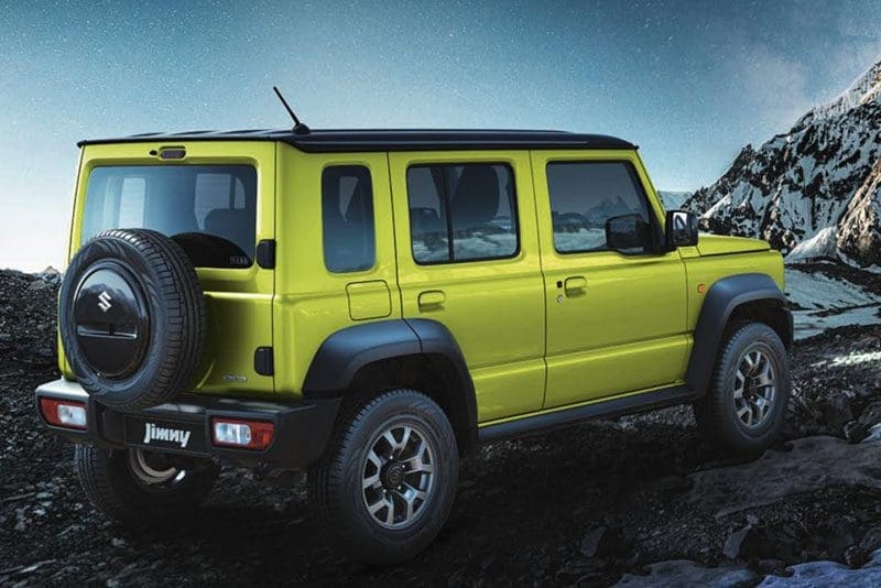 Suzuki Jimny 5 ประตู | ยางรถยนต์ ราคาอัปเดต 2026 ครบทุกยี่ห้อ รวมยาง Ev | Autotirechecking Suzuki Jimny 5 ประตู เปิดตัวอินเดีย งาน Auto Expo 2023