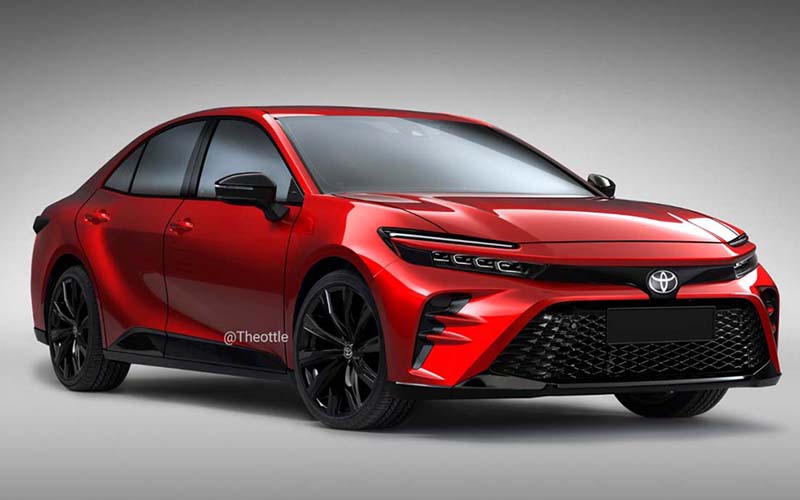 Toyota Camry 2024 ภาพเรนเดอร์จาก Theottle Toyota Camry 2024 โฉมใหม่ คาดเปิดตัวปลายปีนี้
