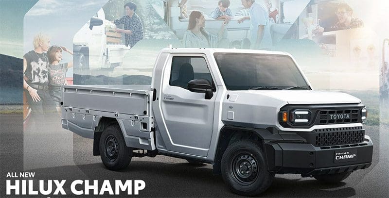 Toyota Hilux Champ 2024 | ยางรถยนต์ ราคาอัปเดต 2026 ครบทุกยี่ห้อ รวมยาง Ev | Autotirechecking สเปก Toyota Hilux Champ 2024 ทั้ง 8 รุ่นย่อย ราคาเริ่ม 459,000 บาท