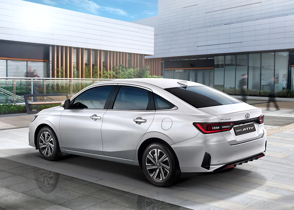 Toyota Yaris Ativ Hev 2025 อีโคคาร์ไฮบริดล้ำสมัยและประหยัด | ยางรถยนต์ ราคาอัปเดต 2026 ครบทุกยี่ห้อ รวมยาง Ev | Autotirechecking Toyota Yaris Ativ HEV 2025 อีโคคาร์ไฮบริดล้ำสมัยและประหยัด