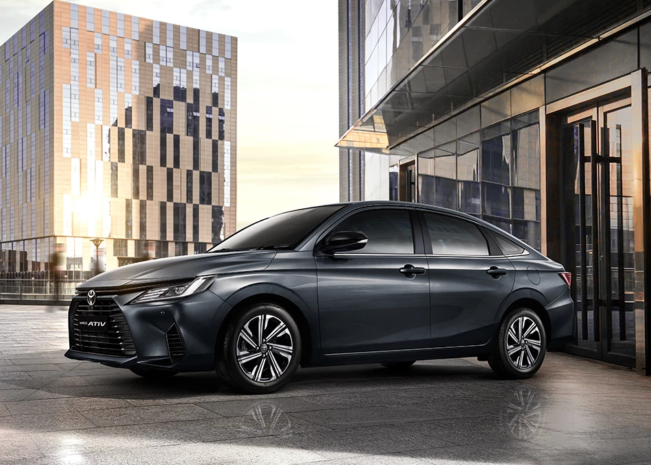 Toyota Yaris Ativ Hev 2025 อีโคคาร์ไฮบริดล้ำสมัยและประหยัด | ยางรถยนต์ ราคาอัปเดต 2026 ครบทุกยี่ห้อ รวมยาง Ev | Autotirechecking Toyota Yaris Ativ HEV 2025 อีโคคาร์ไฮบริดล้ำสมัยและประหยัด
