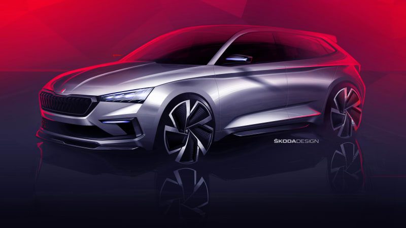Skoda เผยรูปคอนเซ็ปต์ใหม่แรก Vision RS Concept เตรียมโชว์ Paris Motor Show ตุลาคม
