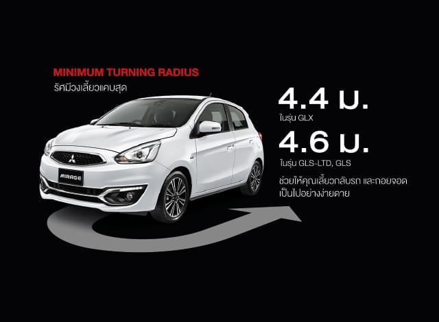 MITSUBISHI MIRAGE 2018 ราคา โปรโมชั่น และสเปค