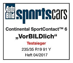 Continental SportContact 6 เต็มสมรรถนะระดับพรีเมี่ยม Continental SportContact 6 เต็มสมรรถนะระดับพรีเมี่ยม